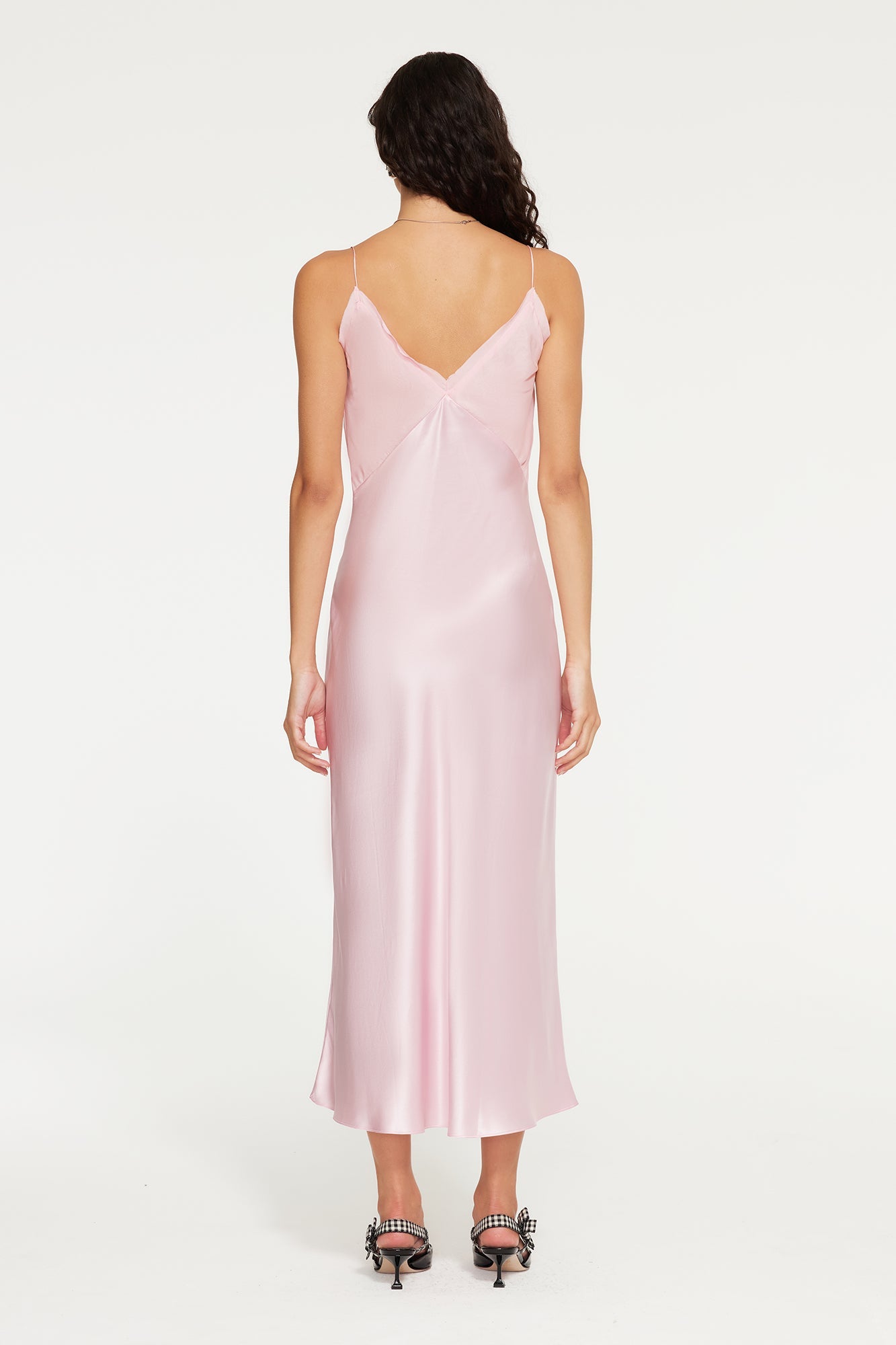 The Eclipse Maxi Dress By GINIA In Candy Pink