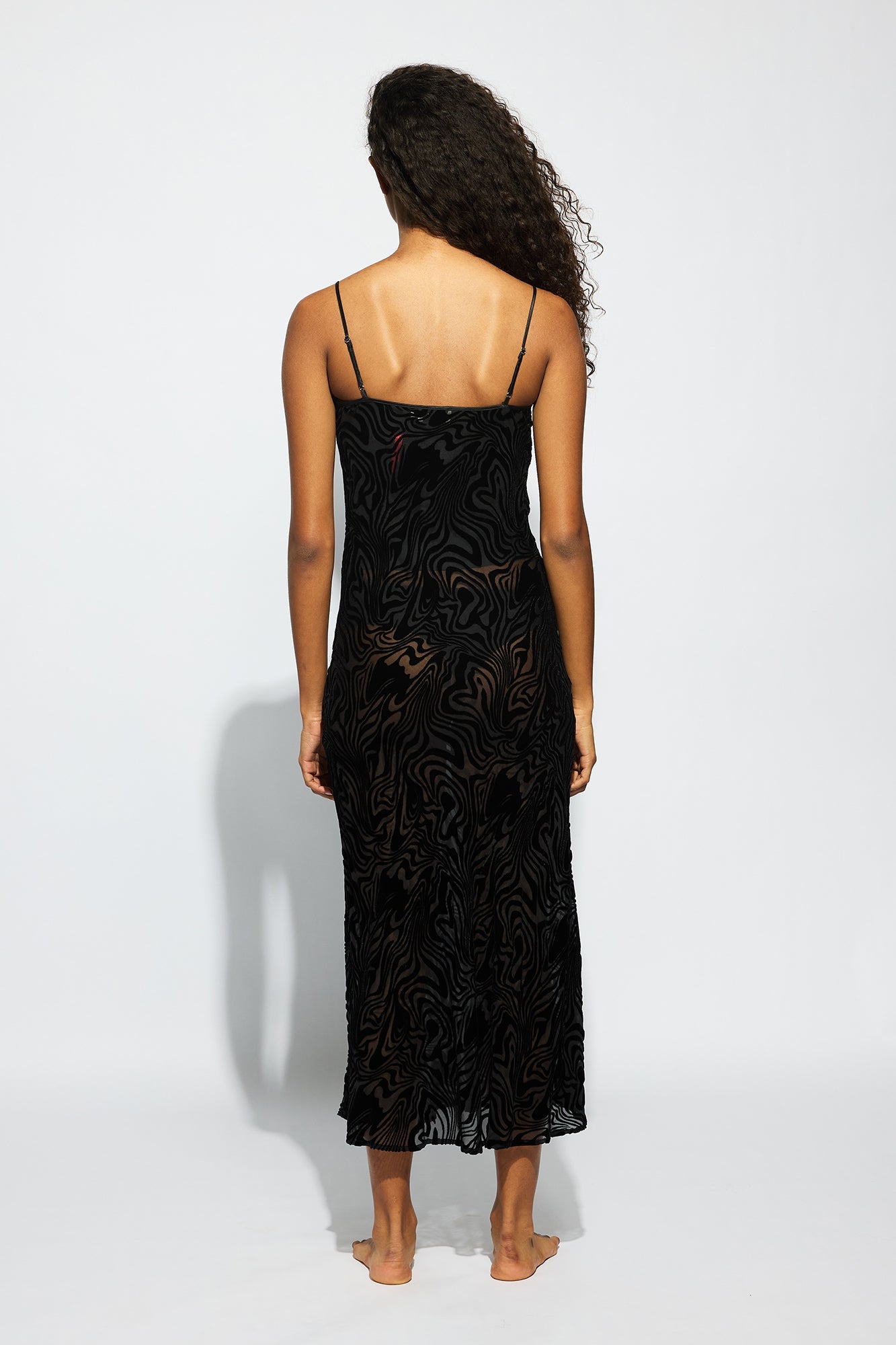 The Daisy Slip By GINIA in Black