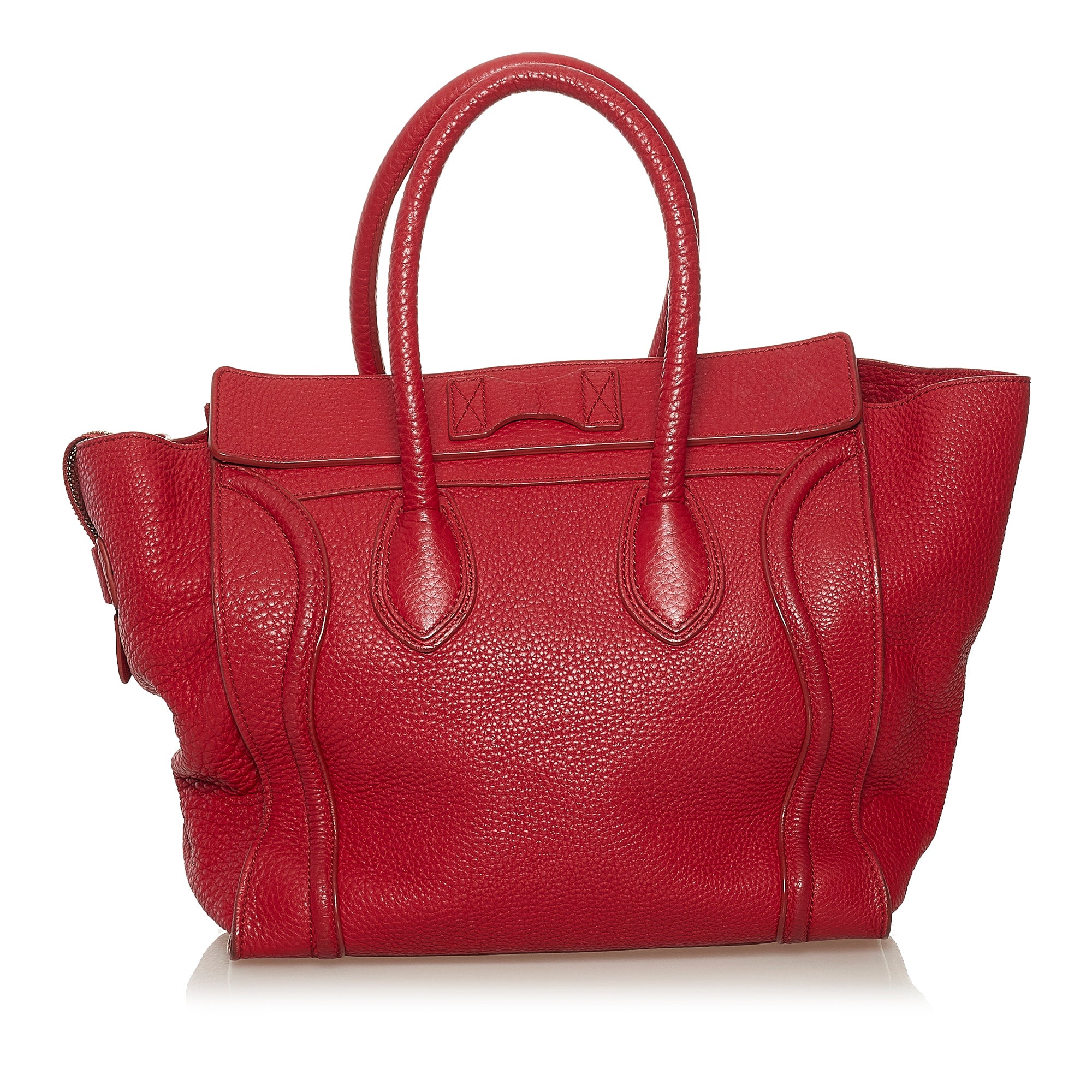 Céline Pre-Owned Mini Leather Luggage Tote | Women | Red