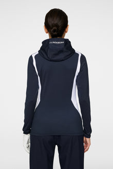 Women | Mae Quarter Zip Hood | JL Navy
