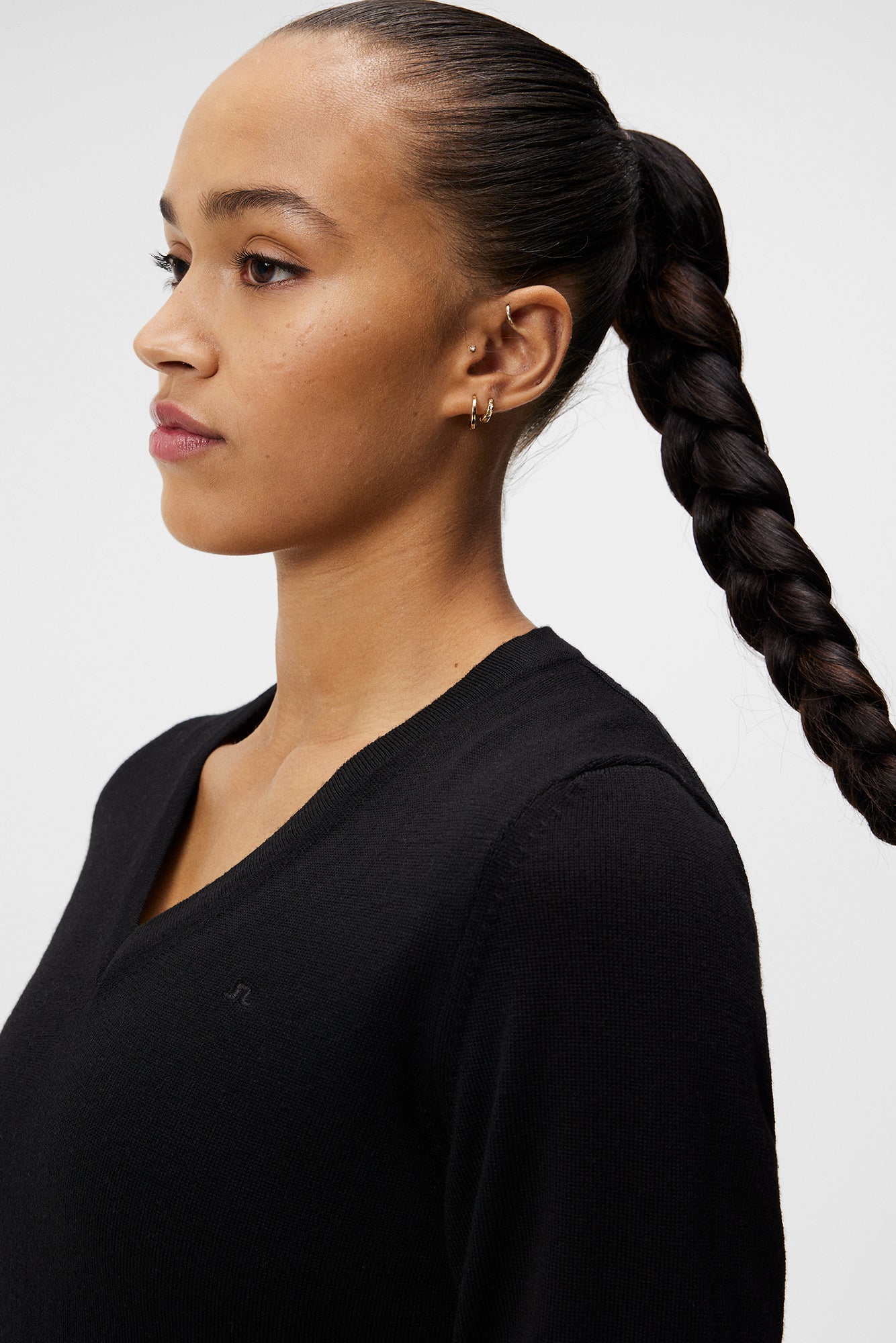 Women | Amaya Knitted Sweater | Black (V1)