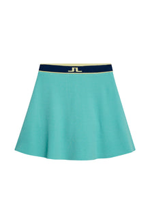 Emma Knitted Skirt in Aruba Blue by J.Lindeberg