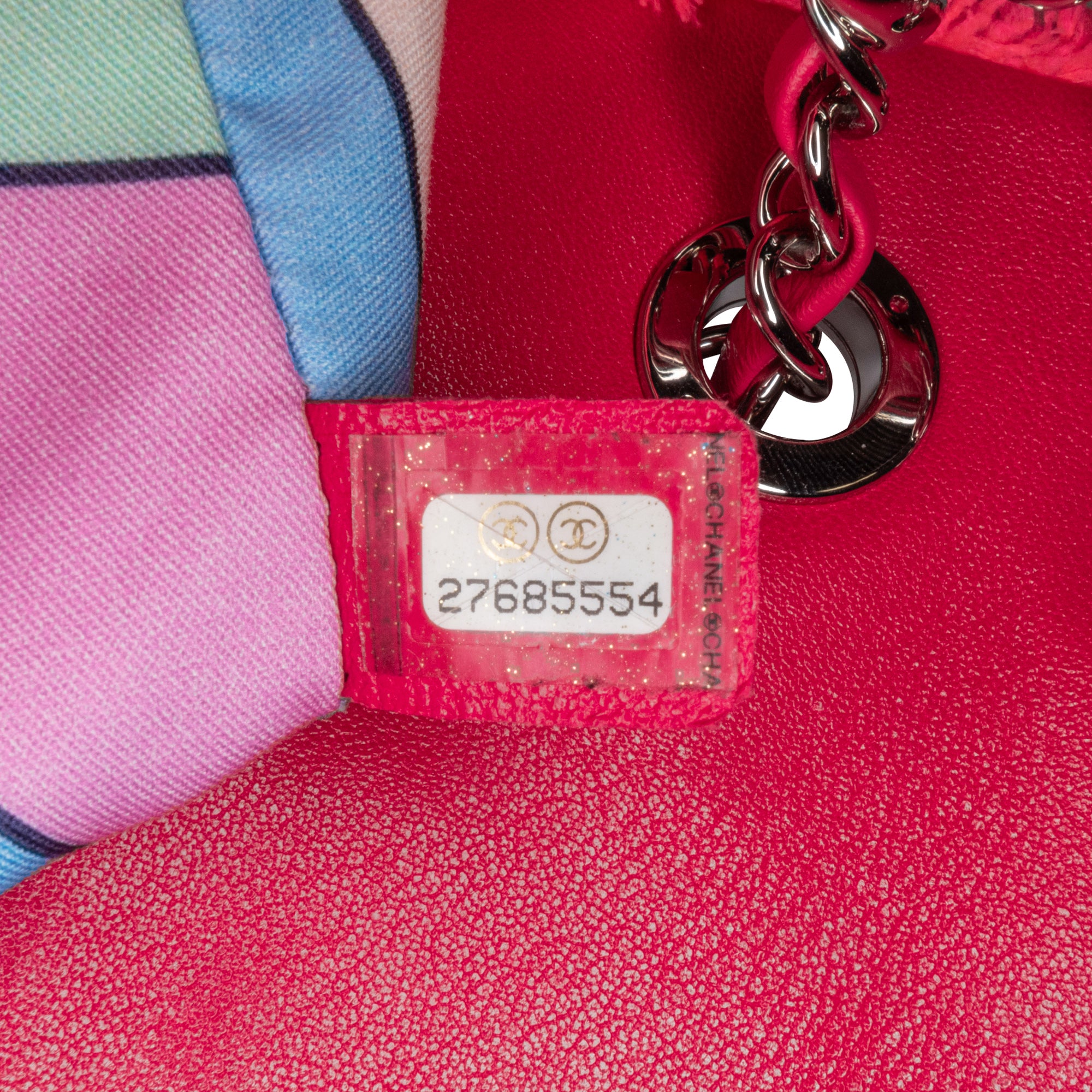 Chanel | Pre-Owned Medium Quilted Terry Cloth Coco Beach Flap | Pink/Hot Pink