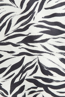 The Zafina Short Sleeve Top in Brush Zebra Print by Ginia