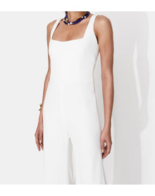 Geneva Bridal Jumpsuit | White