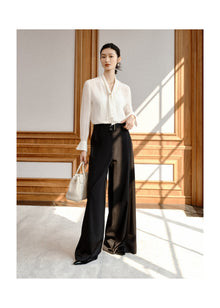Georgette Silk Shirt | White
