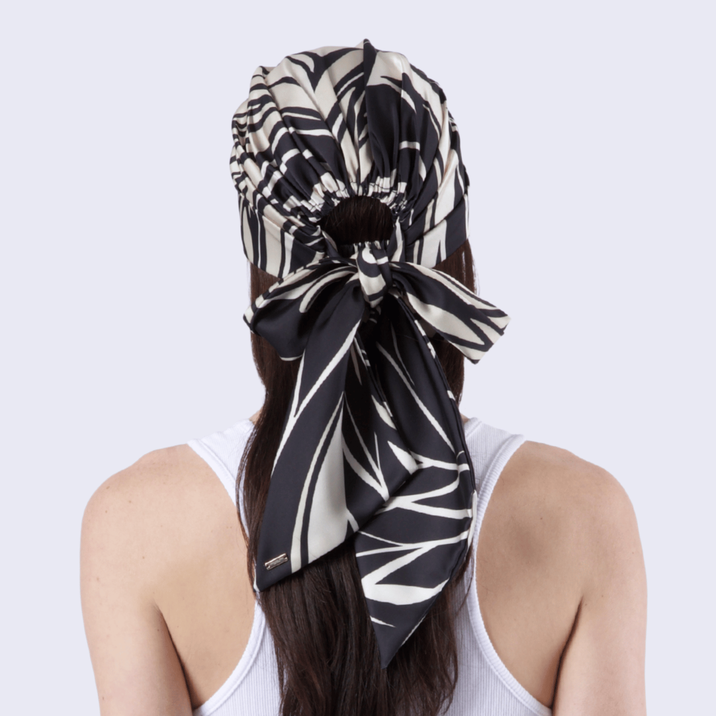 Gigi Headscarf | Black/Beige