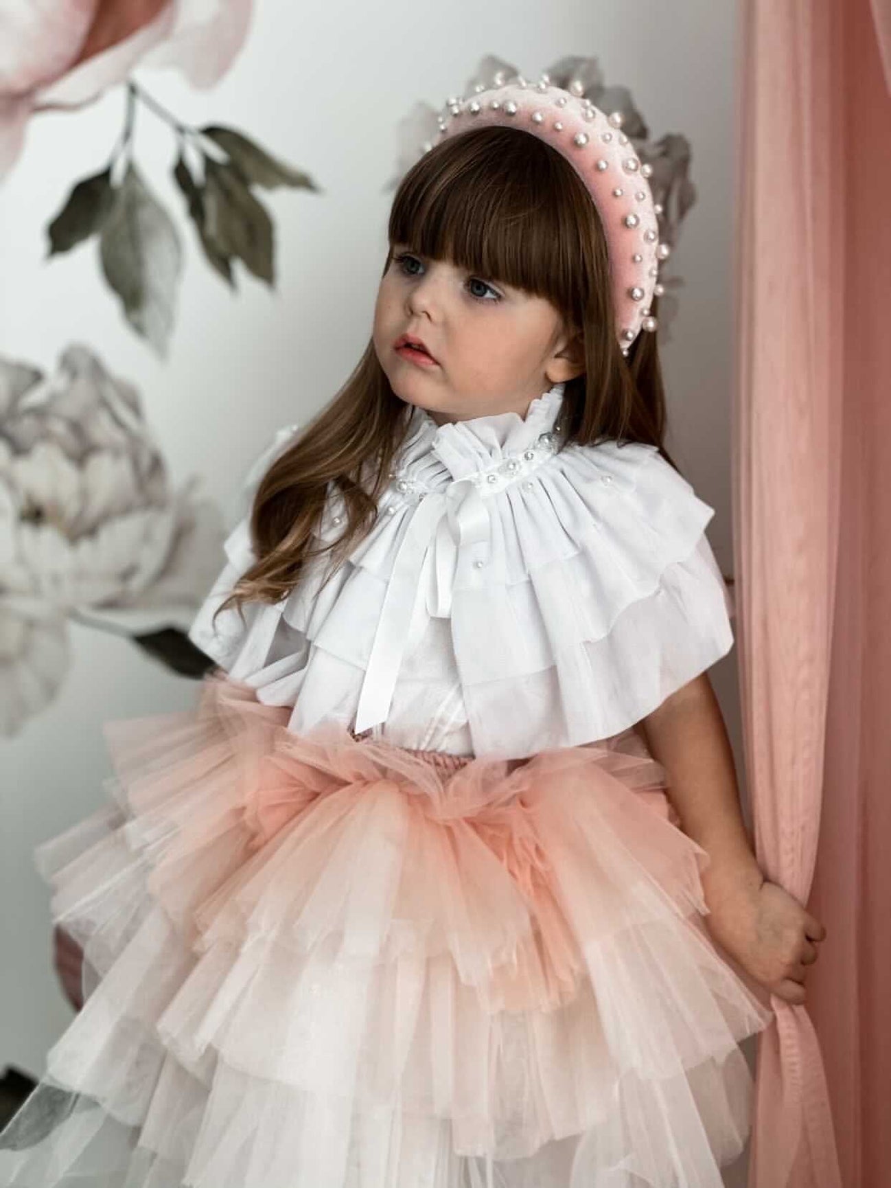 Girl | Victorian Tulle Cape | White