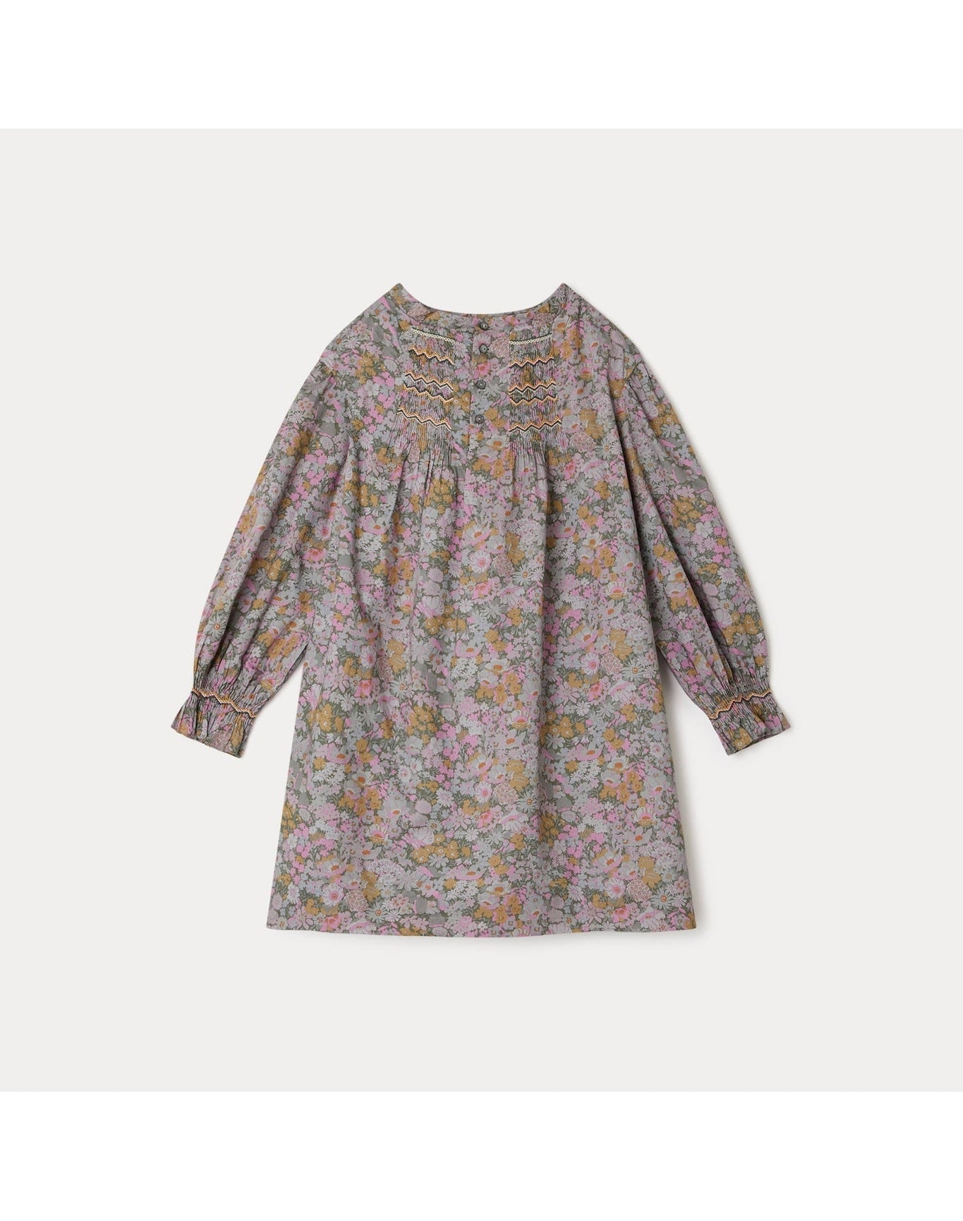 Girls | Divine Smocked Dress | Verdigris