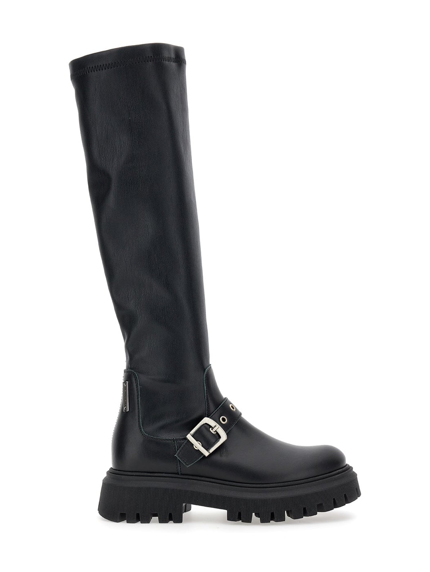 Girls | Nappa Knee-High Boots | Black