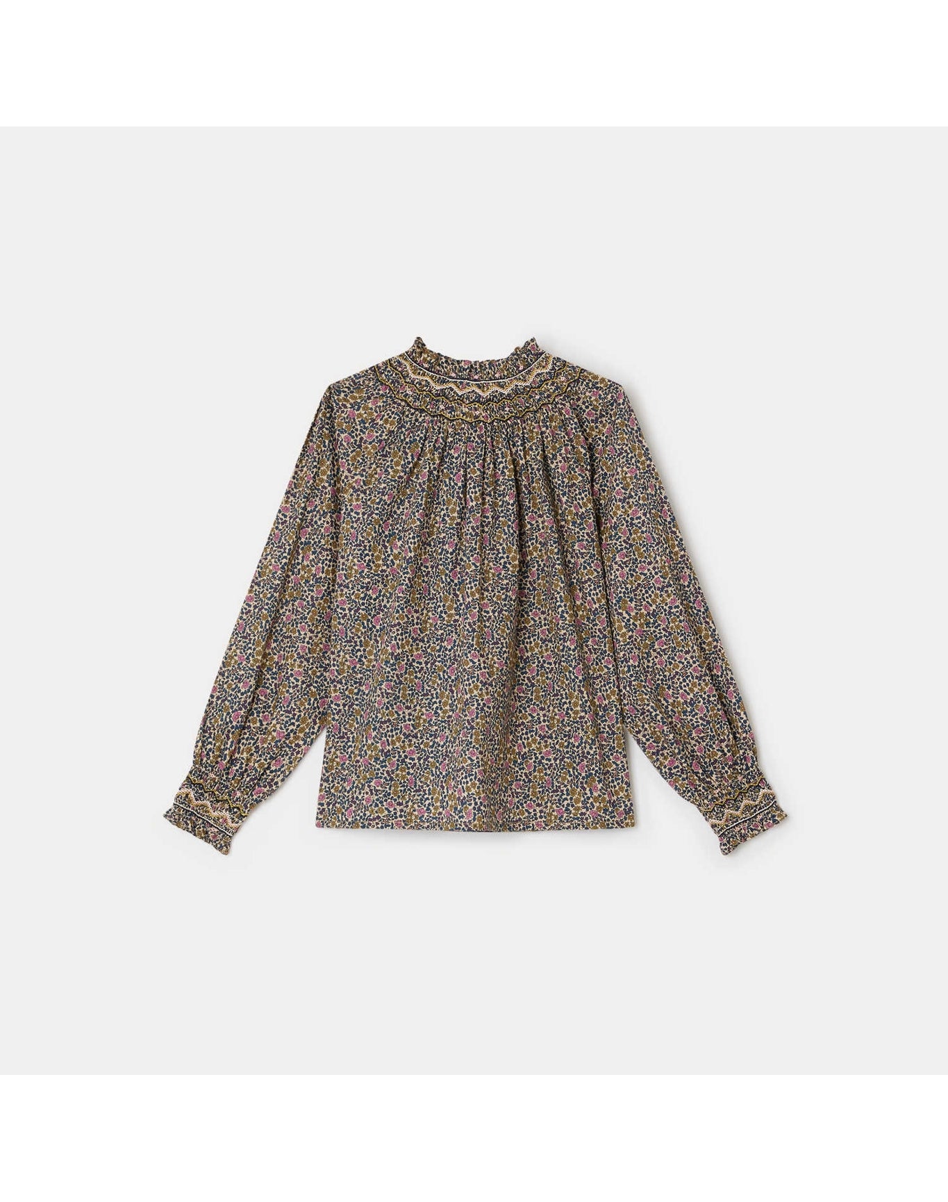 Girls | Petale Smocked Blouse | 8Y | Ink