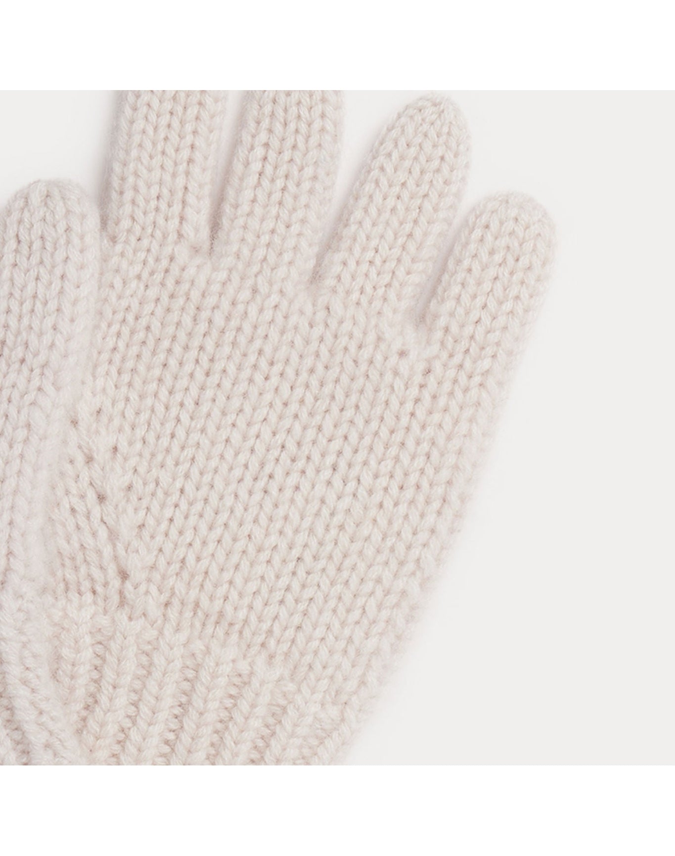 Girls | Ribbed Birk Gloves | Nude