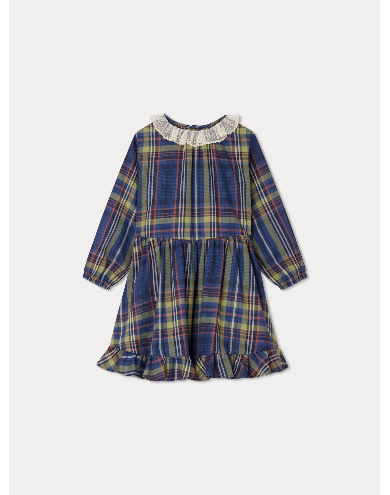 Girls | Thays Dress Tartan | Navy