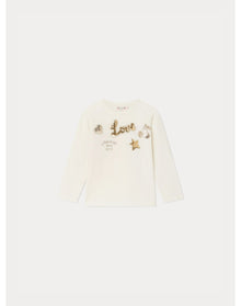 Girls | Tien T-Shirt Milk | 4Y | White