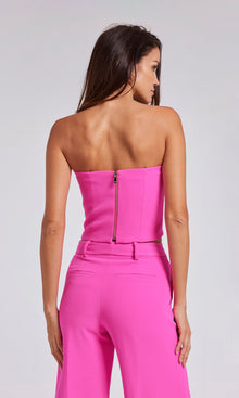 Giselle Bow Bustier | Magenta