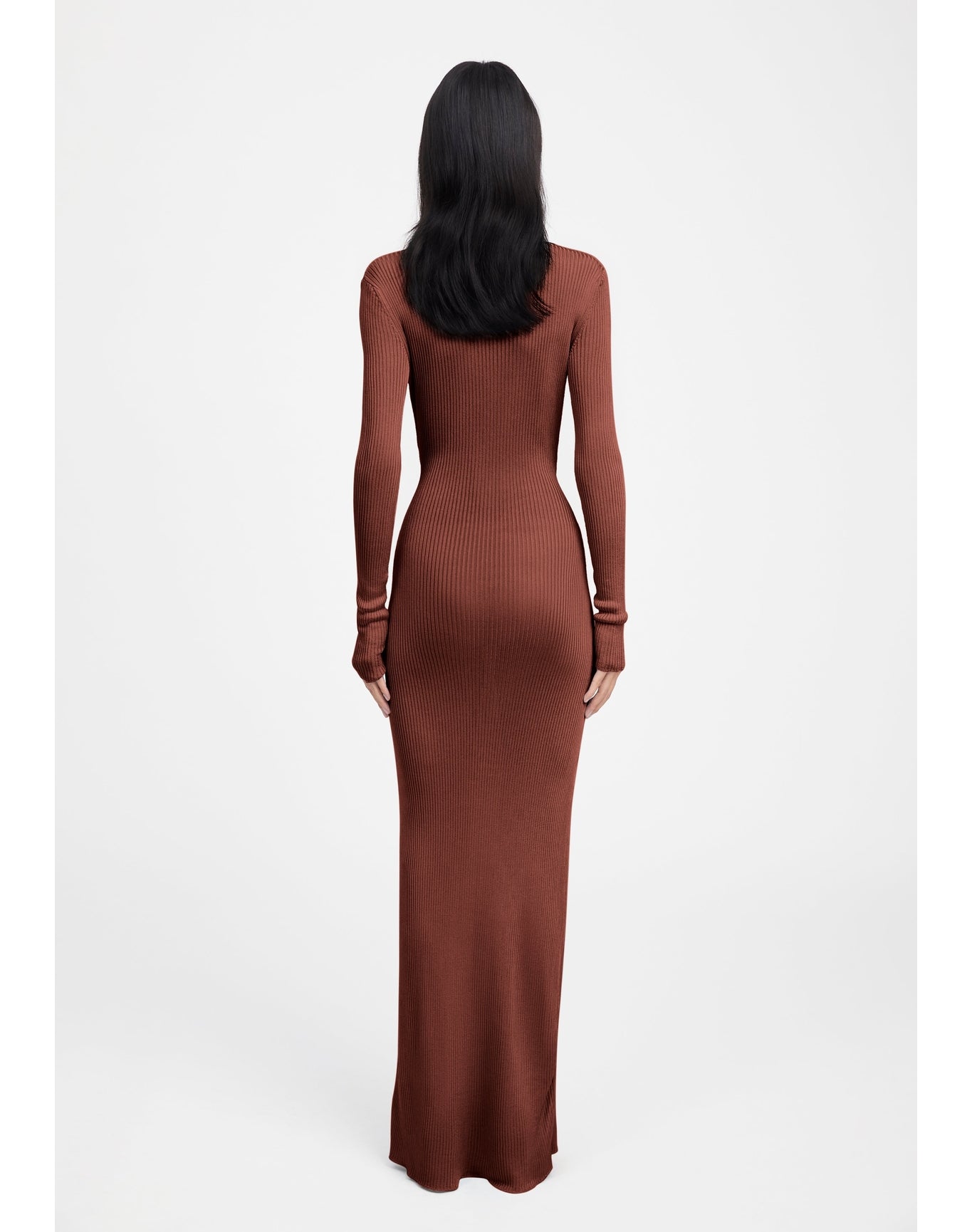 Glenn | Ribbed Polo Dress | Chocolate