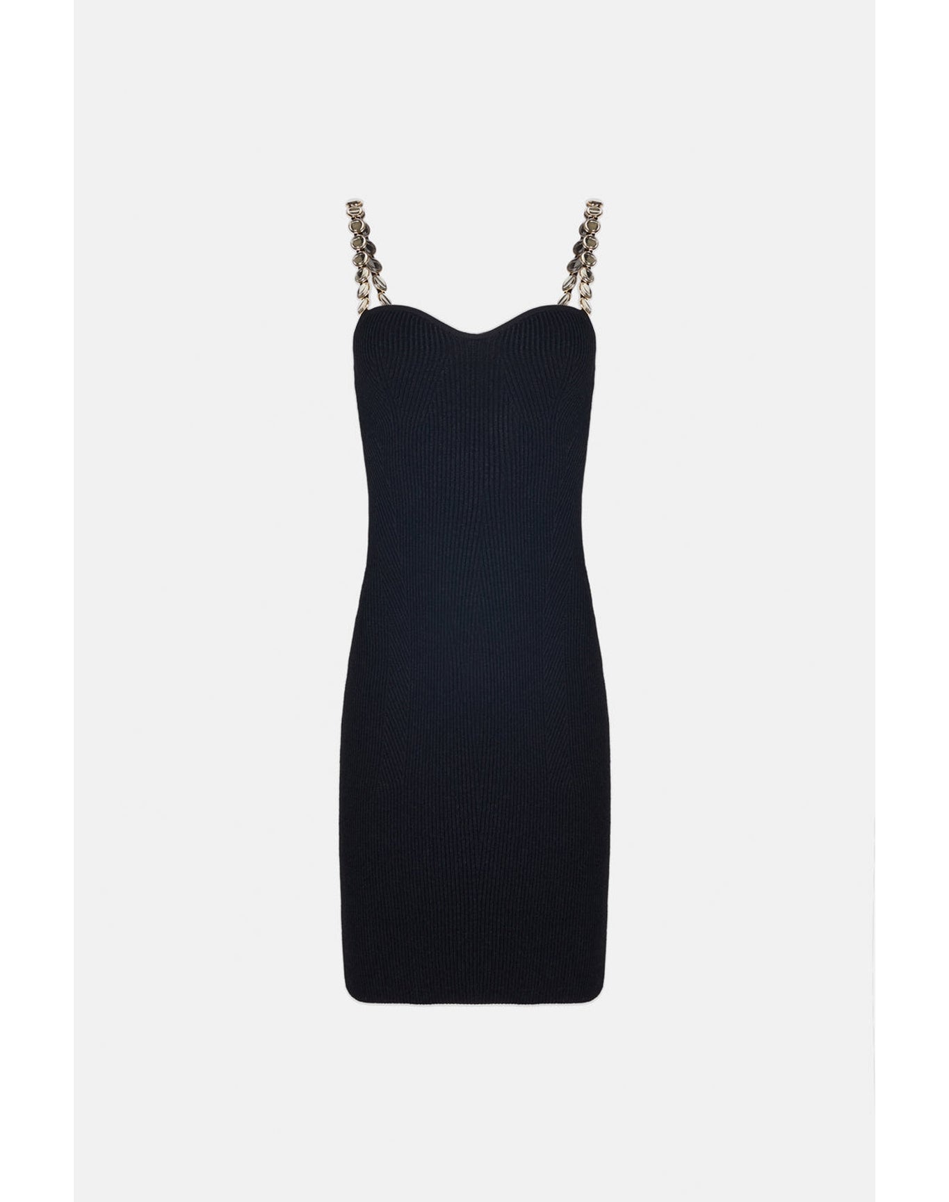 Globe Chain Wave Mini Dress | Black