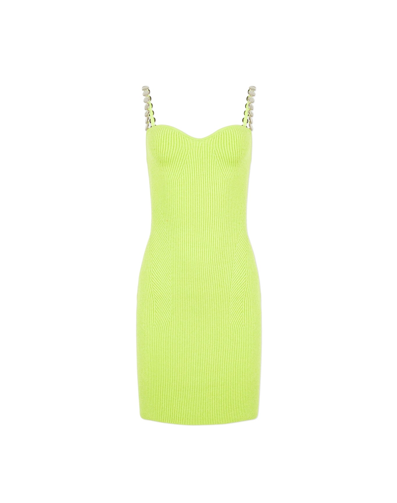 Globe Chain Wave Mini Dress | Lime