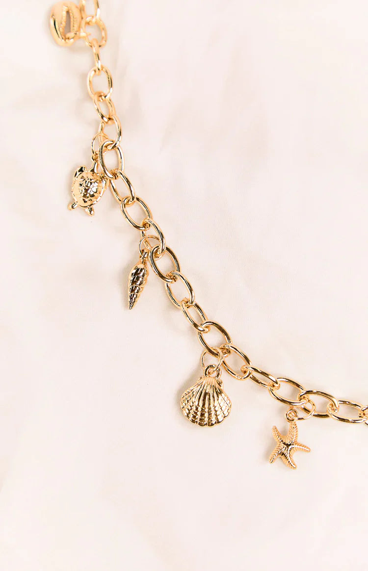 Chain Shell Belt | Gold