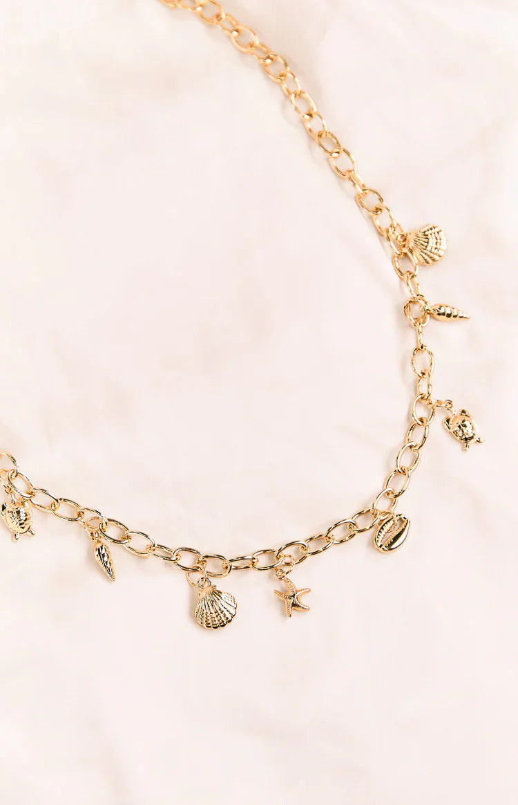 Chain Shell Belt | Gold