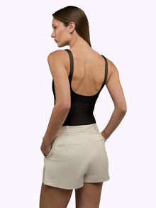 Womens | Essential Form-Fitting Bodysuit | Black