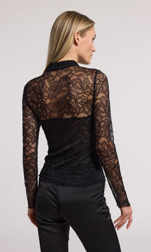 Marielle Lace Top | Black