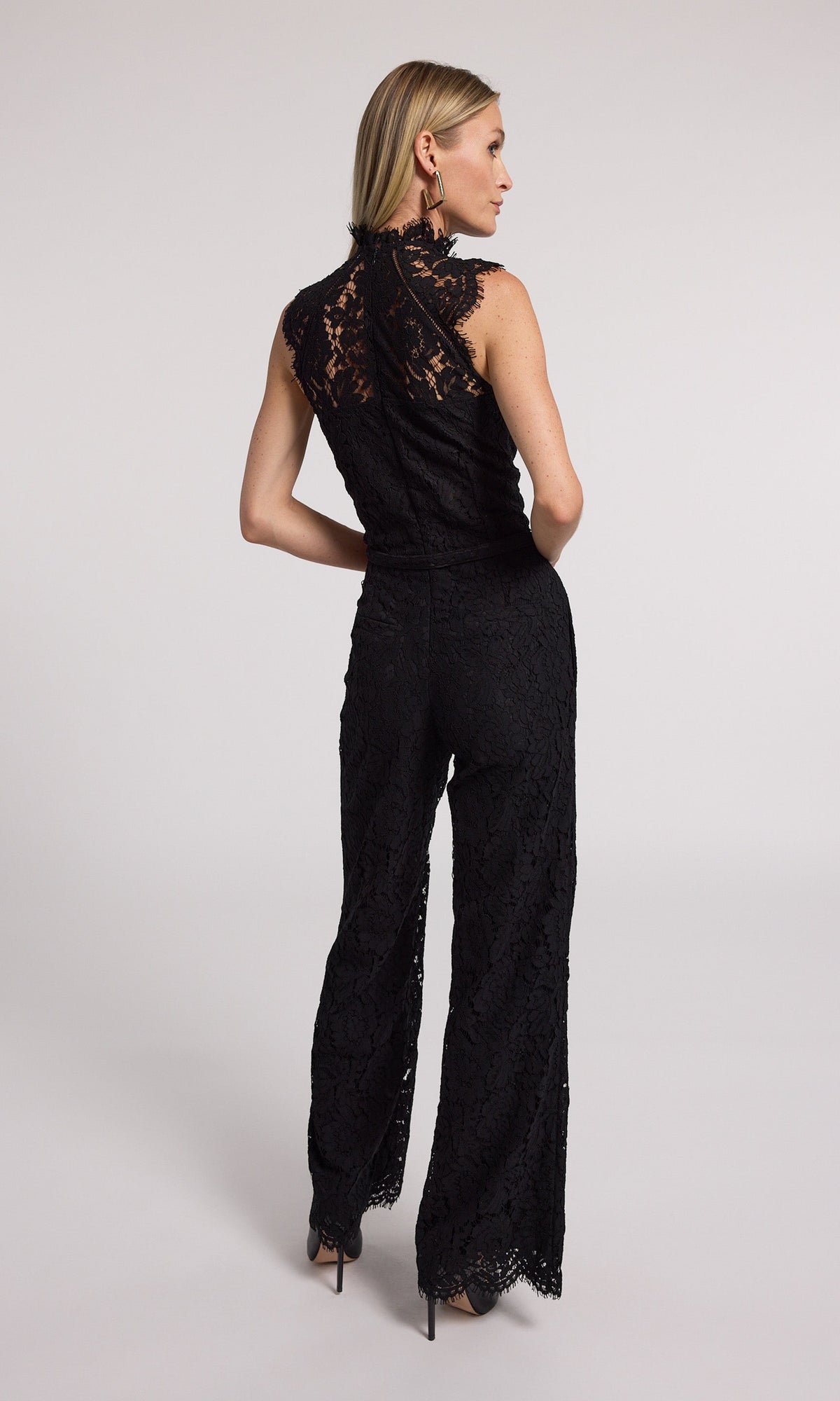 Jin Lace Jumpsuit | Black