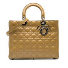Dior | Pre-Owned Large Patent Cannage Lady | Yellow
