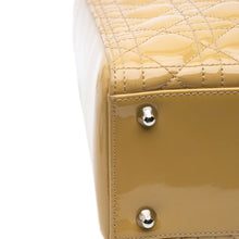 Dior | Pre-Owned Large Patent Cannage Lady | Yellow