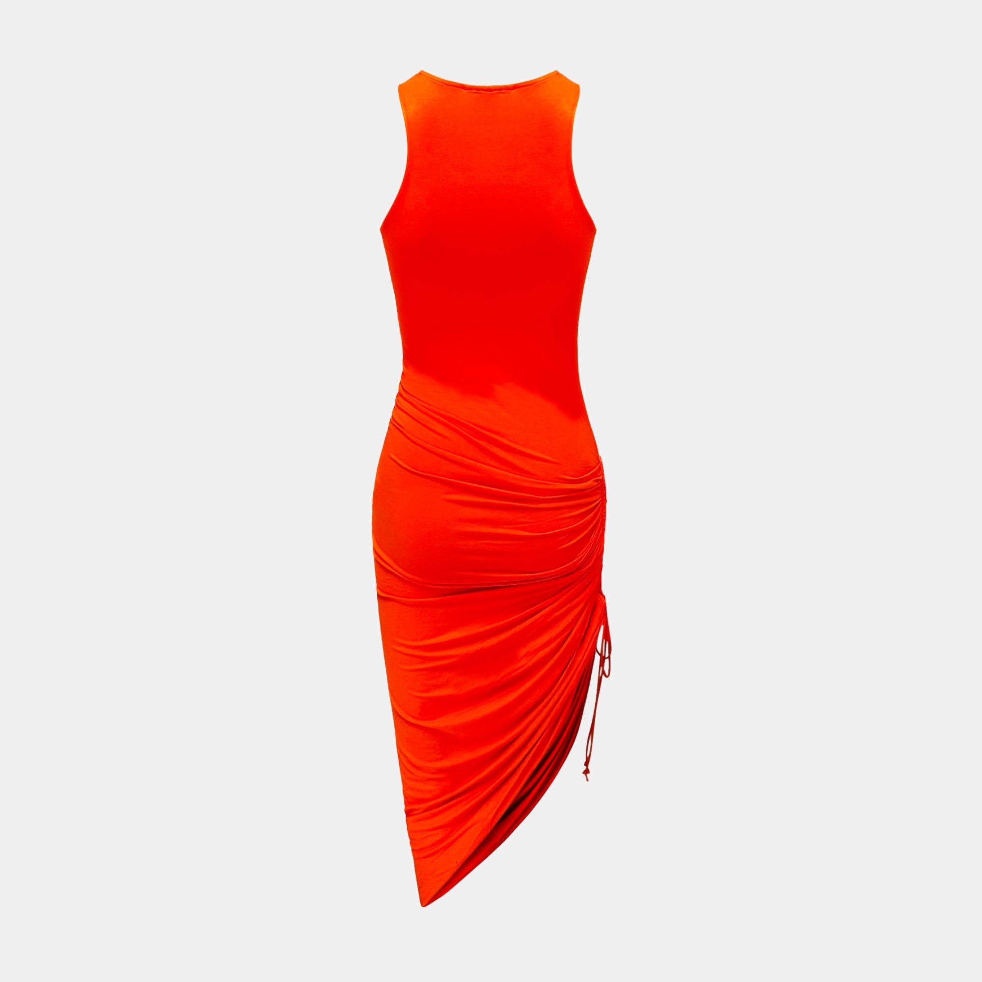 OW Collection HALTERNECK Ruched Dress Account 200 - OW Red