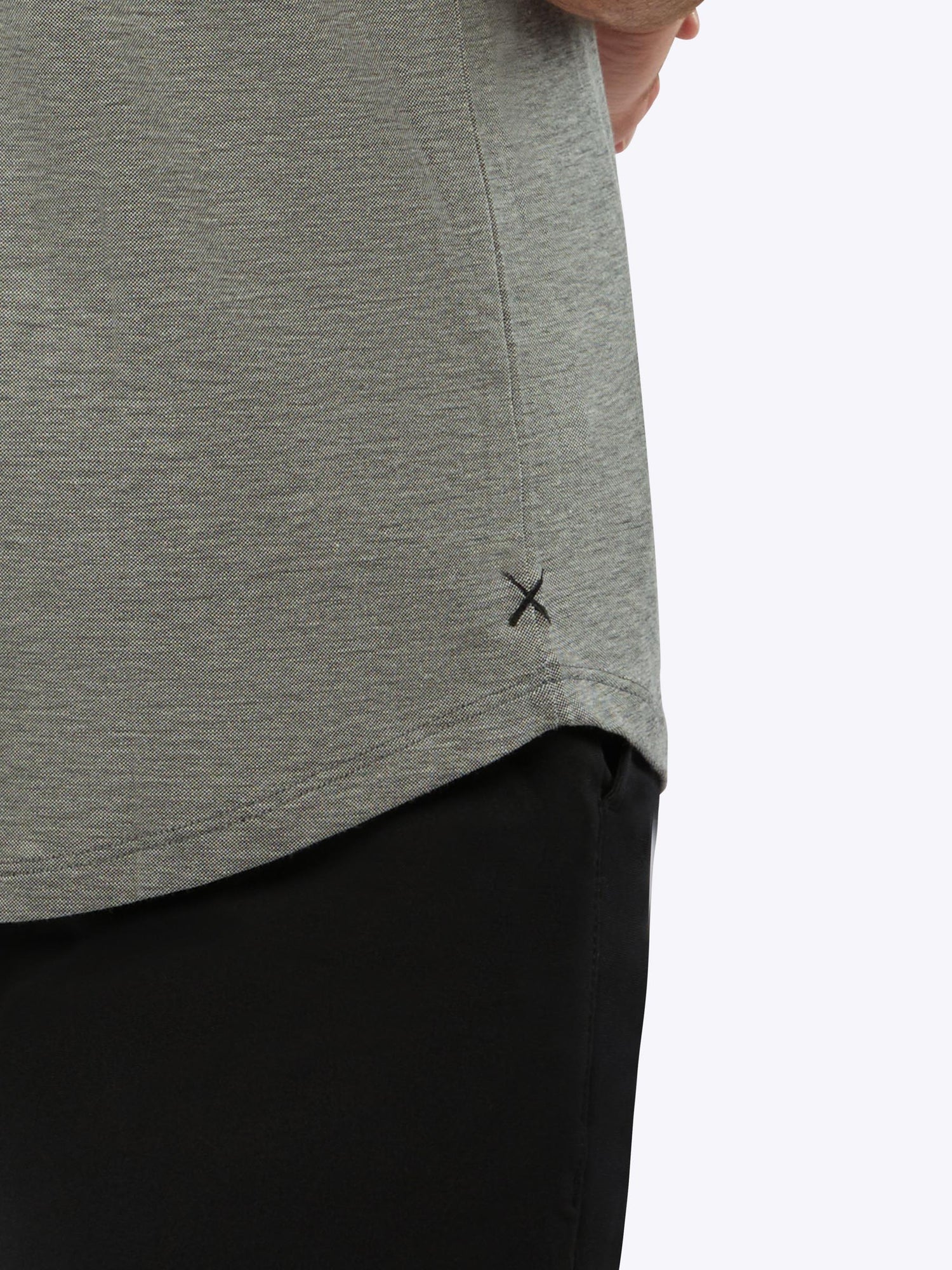 Mens | COZ Signature-Fit Pima Cotton Blend Polo | Heather Black