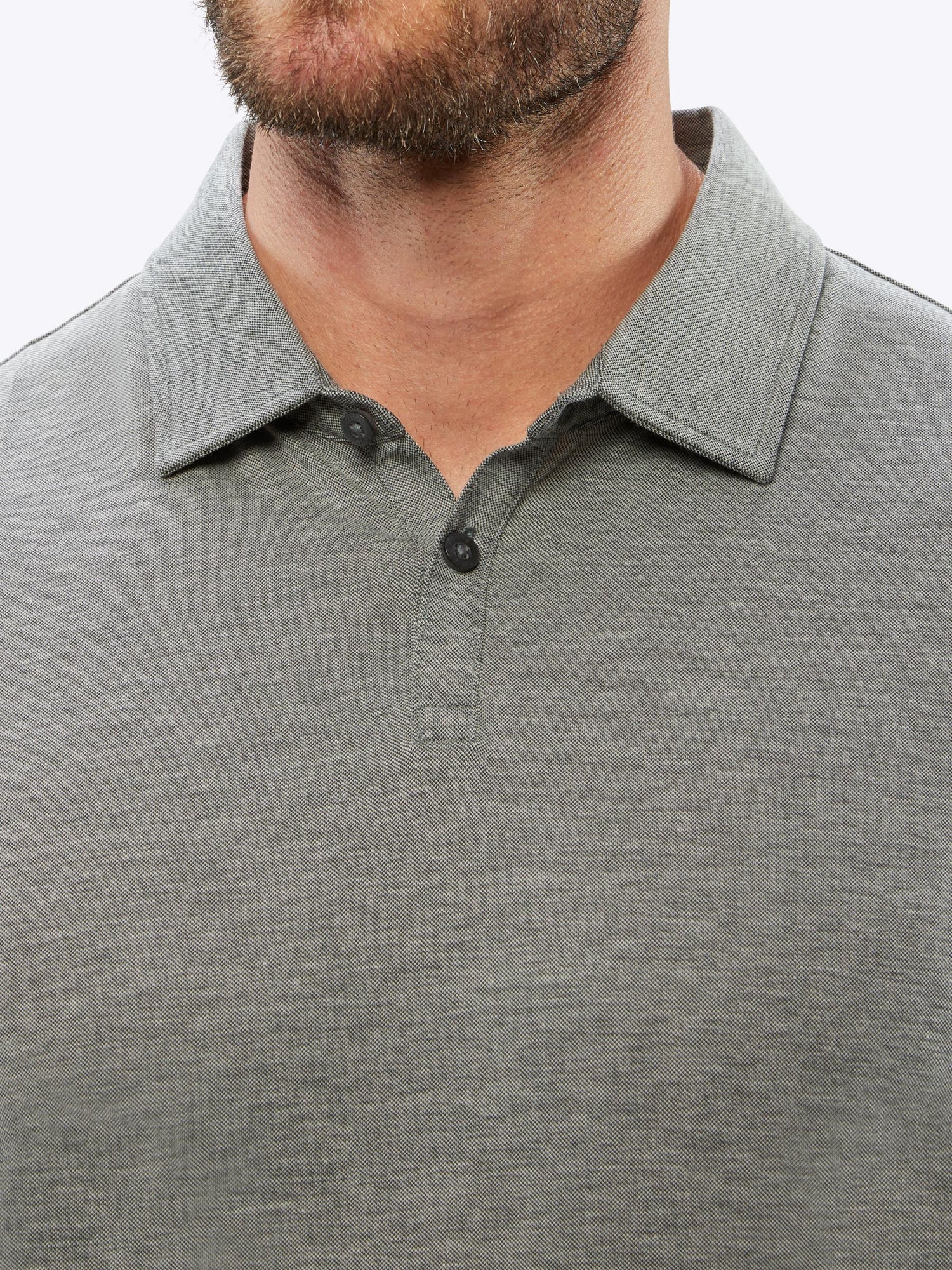 COZ Polo | Heather Black Signature-fit Pima Cotton Blend