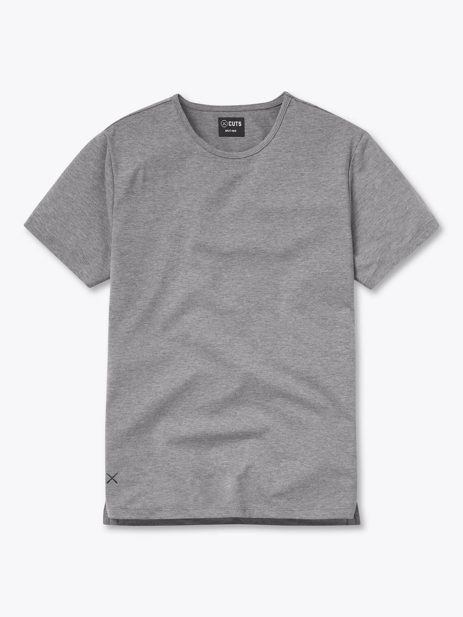 AO Split-Hem Tee | Heather Grey Signature-fit PYCA Pro