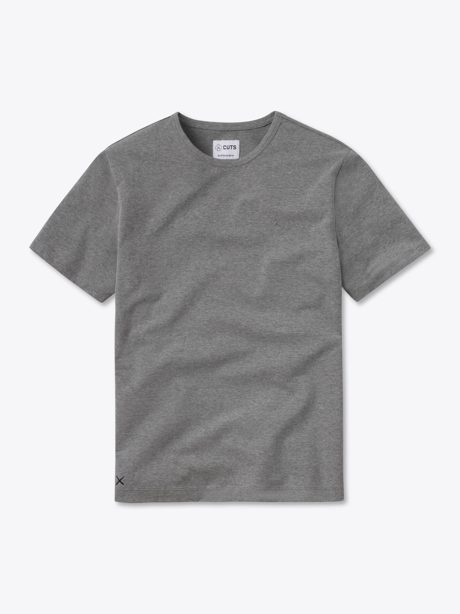 Branded Rival Tee Classic-fit | Heather Grey Cotton PYCA