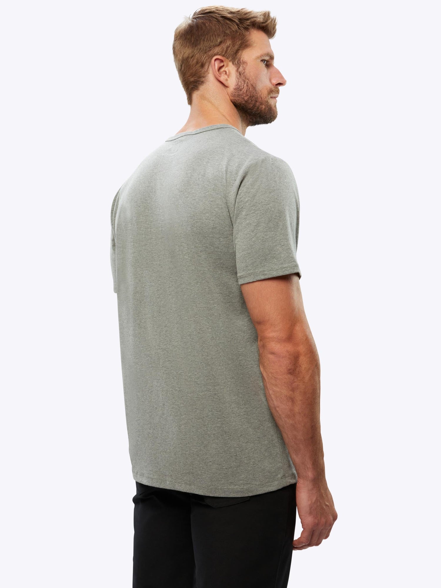 Mens | Branded Rival Cotton PYCA Tee Classic-fit | Heather Grey