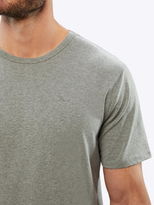 Mens | Branded Rival Cotton PYCA Tee Classic-fit | Heather Grey