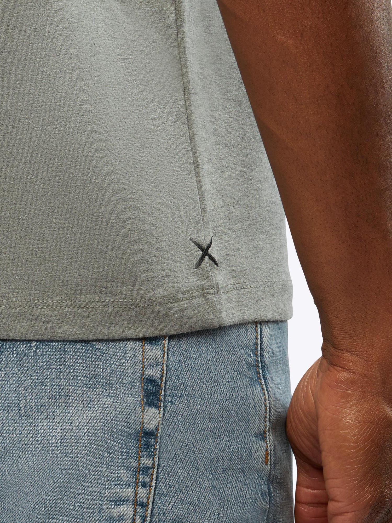 Mens | Rival Cotton PYCA Tee Classic-fit | Heather Grey