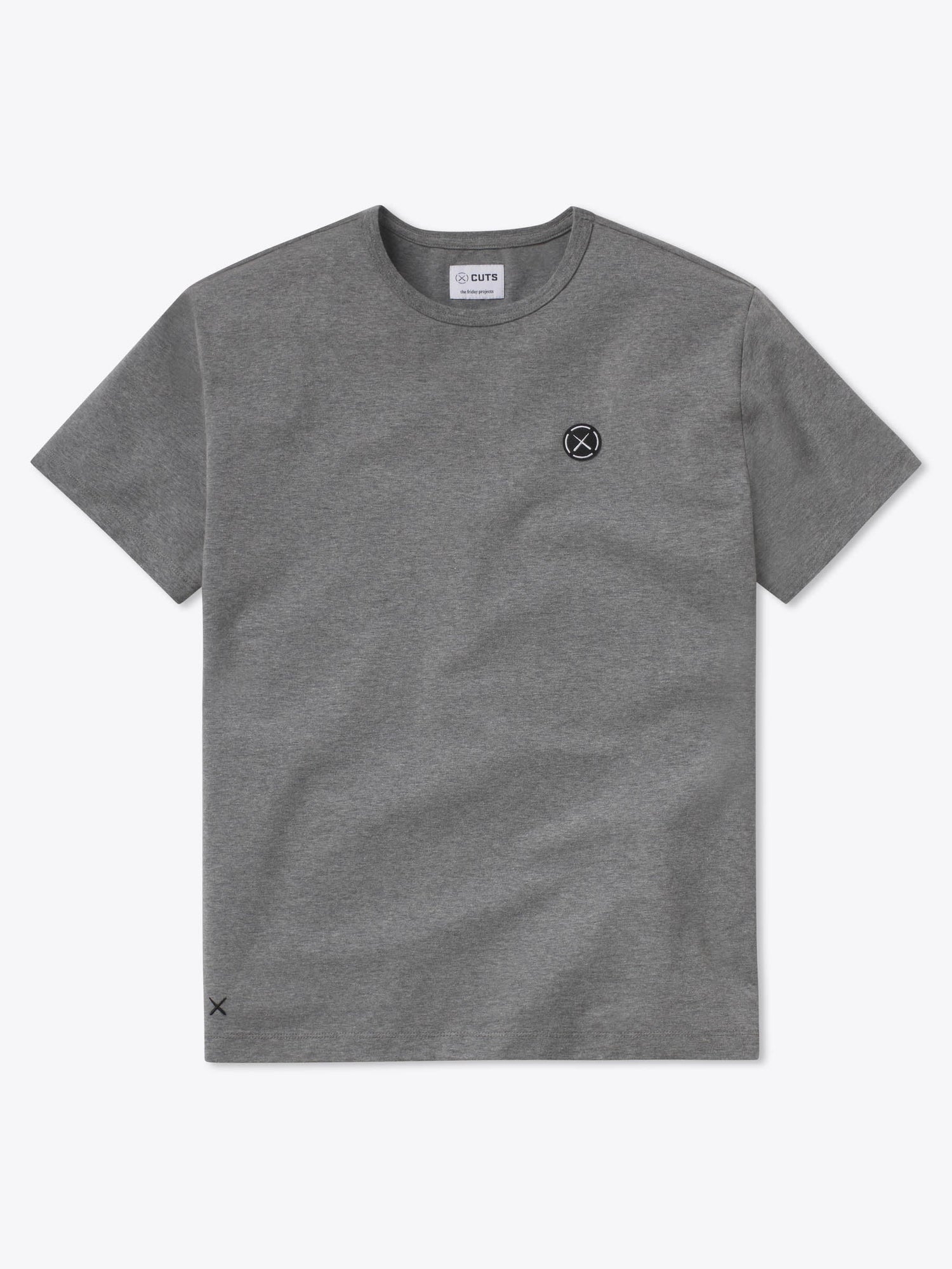 Mens | Branded Relaxed-Fit Cotton PYCA Frame Tee | Heather Grey