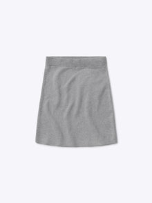Womens | Soho Knit Form-Fitting Mini Skirt | Heather Grey