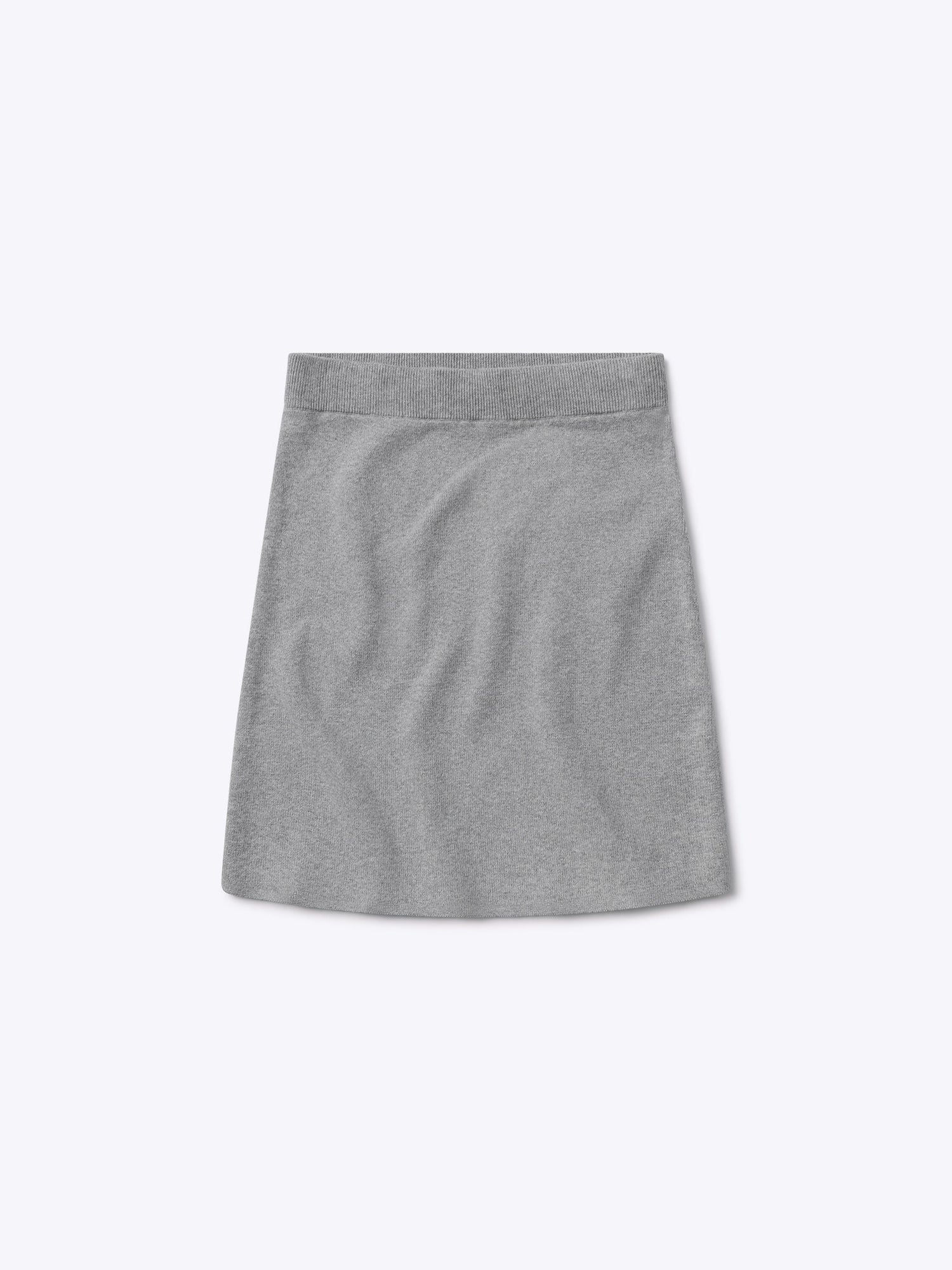 Womens | Soho Knit Form-Fitting Mini Skirt | Heather Grey