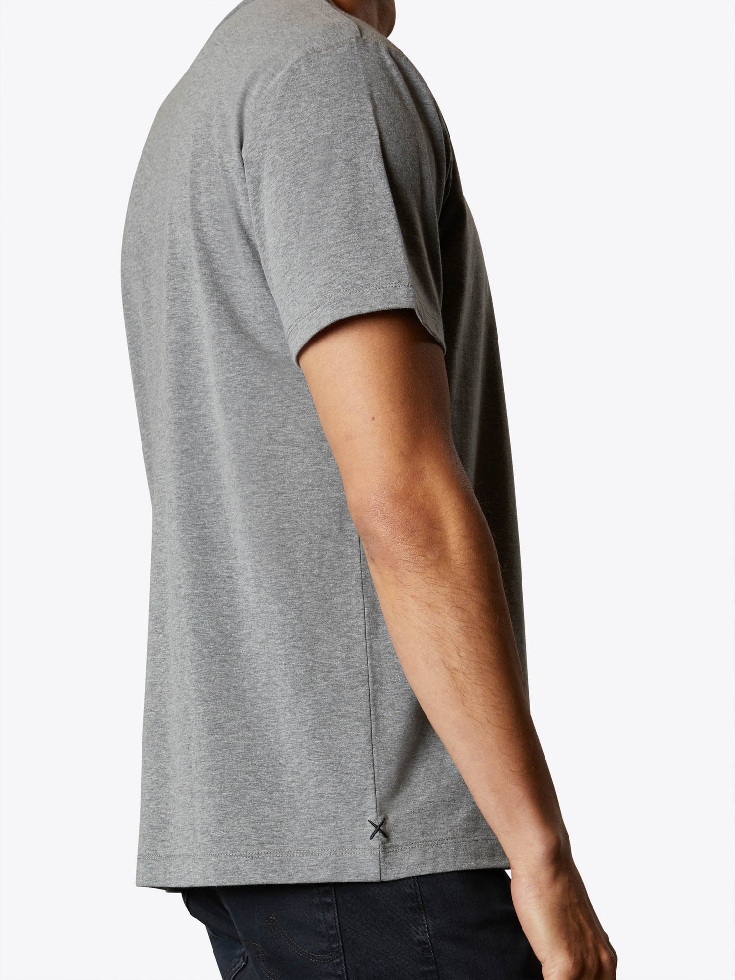 Mens | Branded Relaxed-Fit Cotton PYCA Frame Tee | Heather Grey
