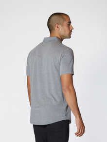 Mens | Universal Classic-Fit Pima Cotton Blend COZ Polo | Heather Pacific Blue