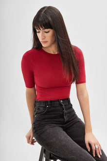 Sheer Frankie Top | Red