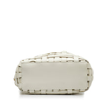 Jil Sander | Pre-Owned Woven Leather Basket Tote | White