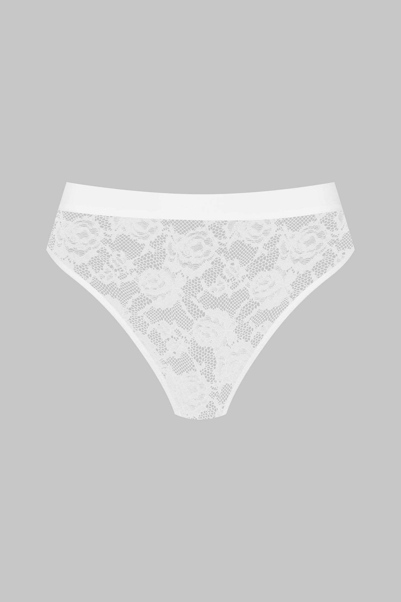 High Waist Thong - Flashback | White