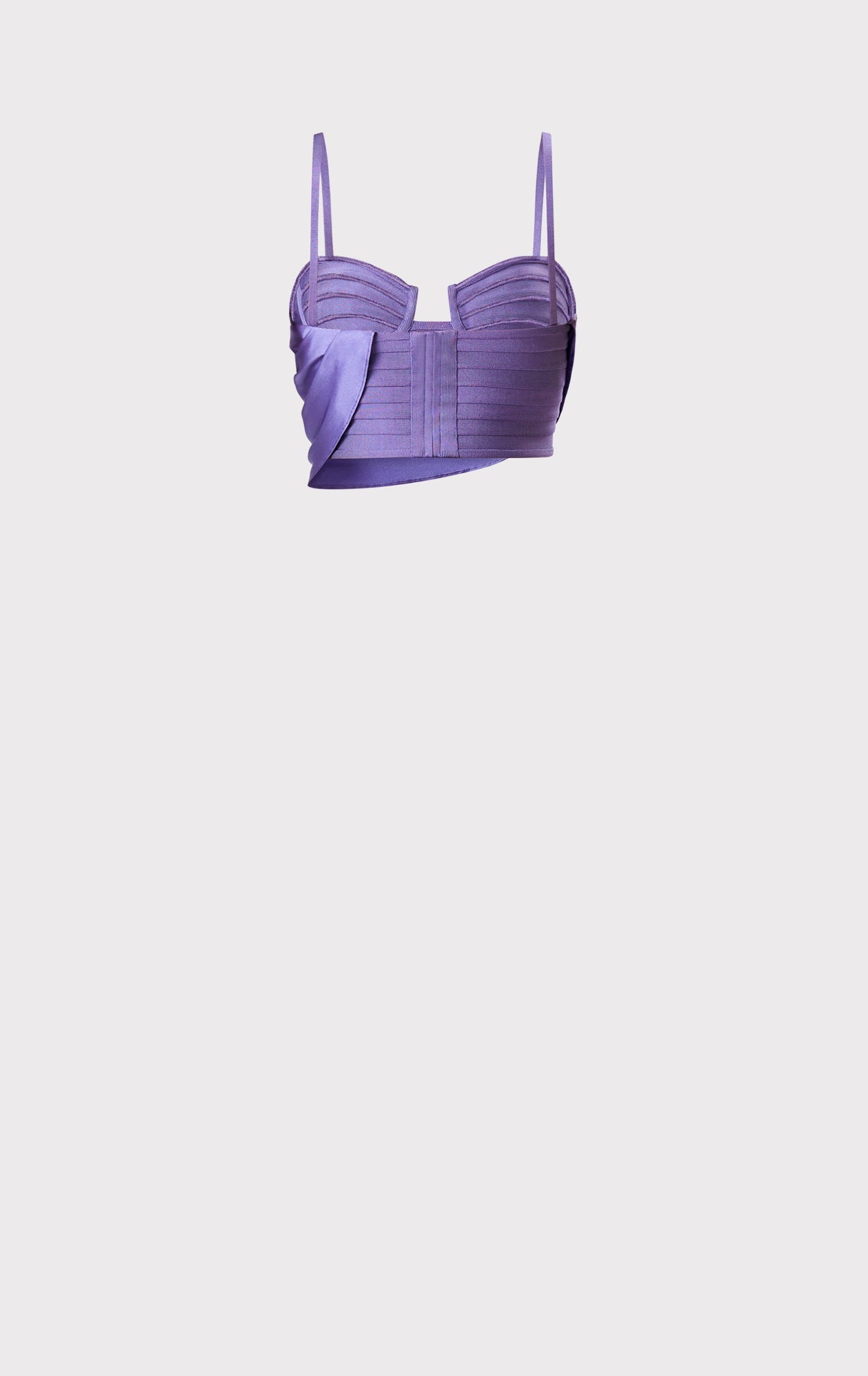 Draped Bustier S/L Top | Royal