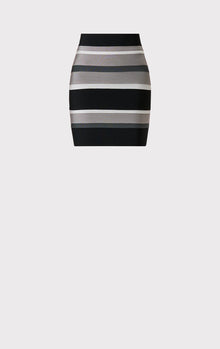 Stripe Bandage Mini Skirt | Ash Multi