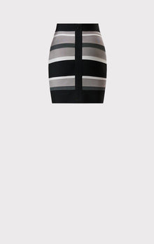 Stripe Bandage Mini Skirt | Ash Multi