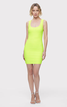 The Leah Dress | Neon Green