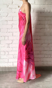 Hemant And Nandita | Abira Poly Satin Lycra Long Dress | Multicolor